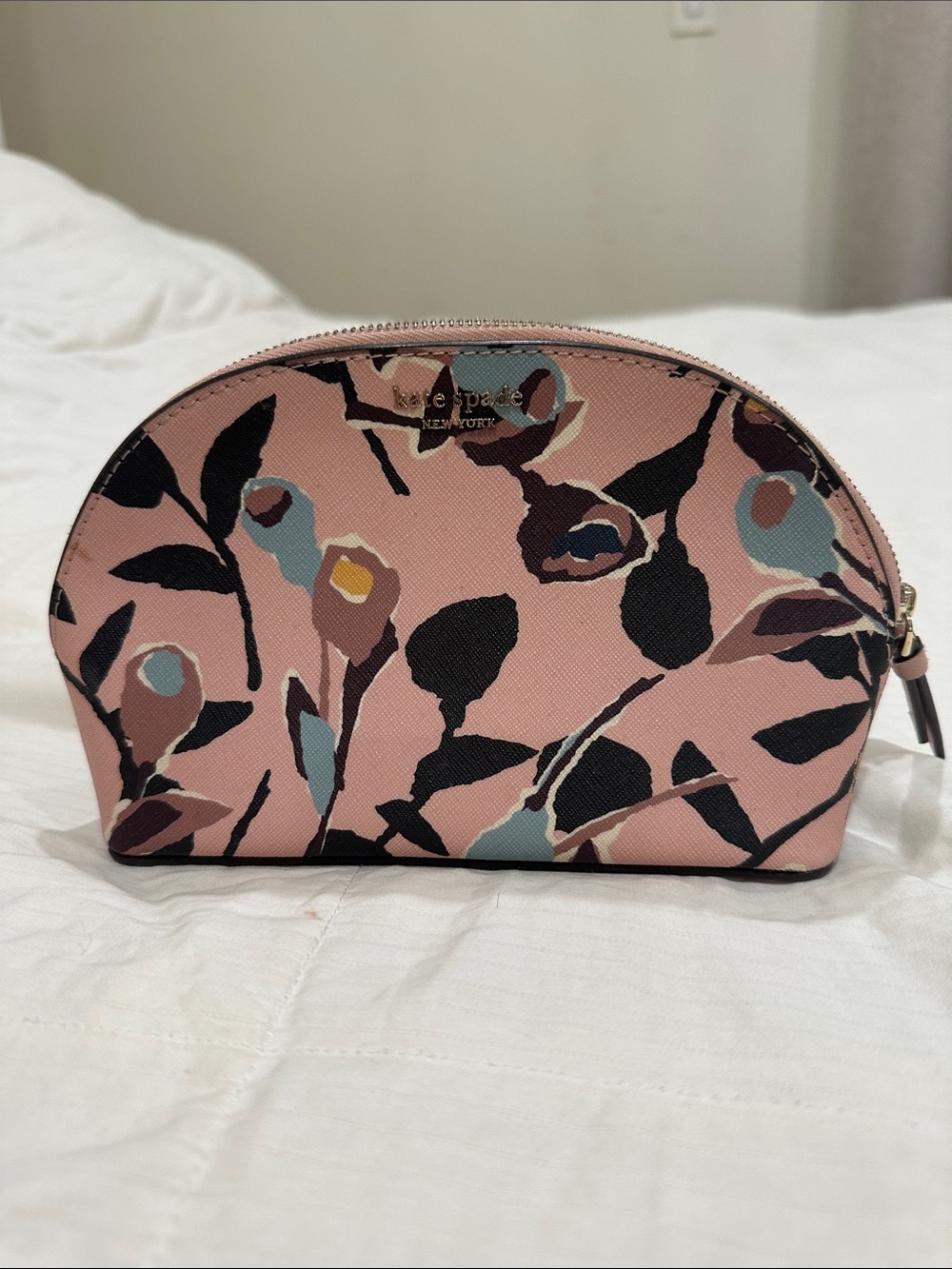 kate spade Pink Multi Floral Zip Cosmetic Case
